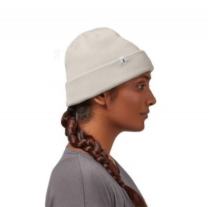 Beige Women On Cloud Merino Beanie | IE_ON9119