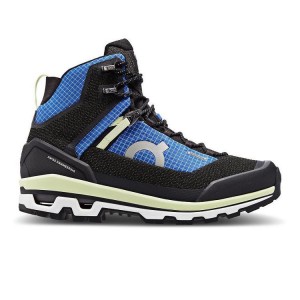 Black / Blue Men On Cloud Cloudalpine Waterproof Hiking Boots | IE_ON9031